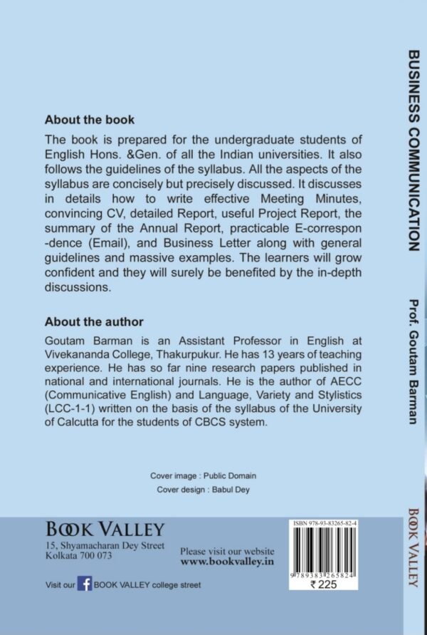 Business Communication (For the student of English Hons. of NEP Syllabus, CCF) SEC(C.U.)Sem-1[Paperback] Prof. Goutam Barman - Image 3