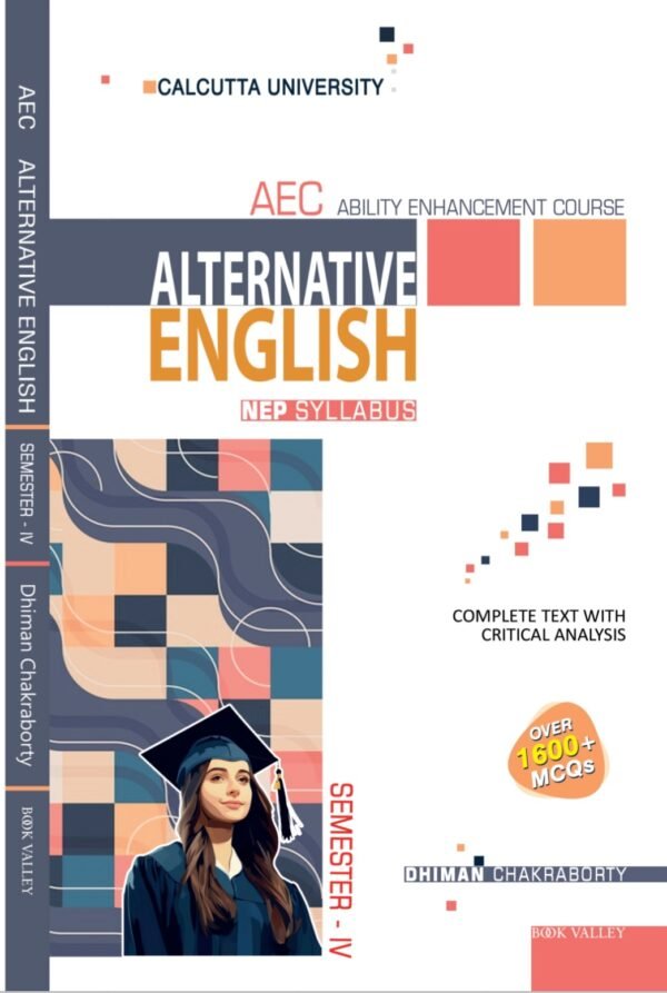 AEC Alternative English NEP Syllabus Book for Calcutta University, Complete Text with Critical Analysis, 1600+ MCQs, Semester IV, Paperback