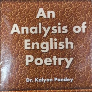An Analysis of English Poetry (Paperback)